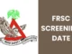 FRSC Screening Date and Examination Venue