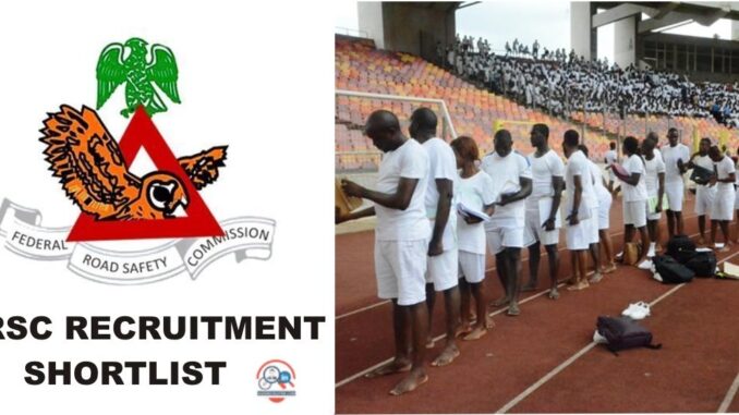 FRSC shortlisted candidates