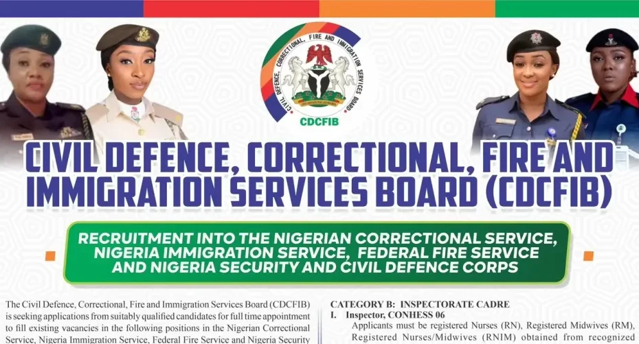 Step-by-Step guide to apply for civil defence, immigration, correctional and fire service recruitment