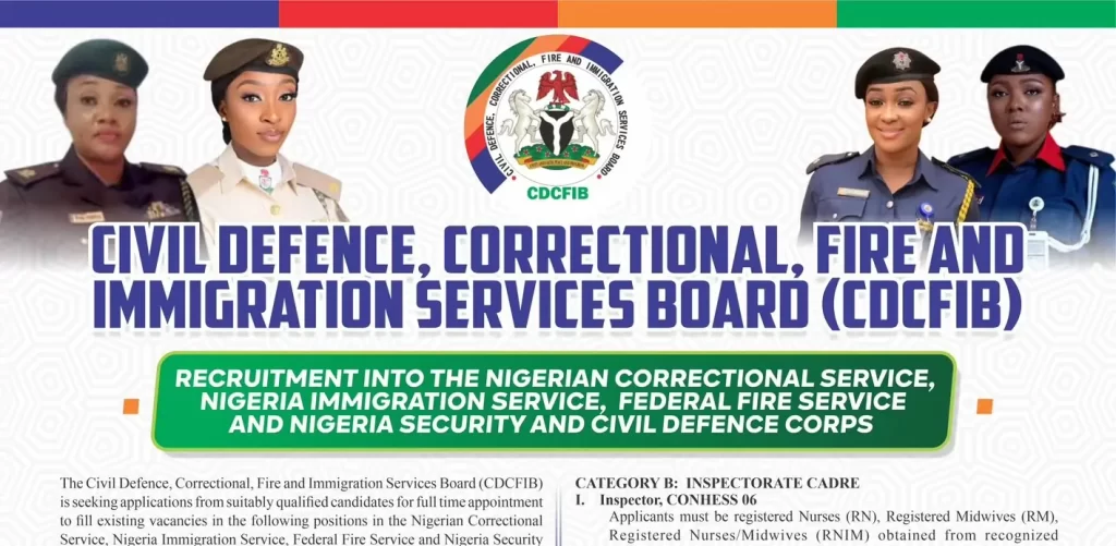 Step-by-Step guide to apply for civil defence, immigration, correctional and fire service recruitment