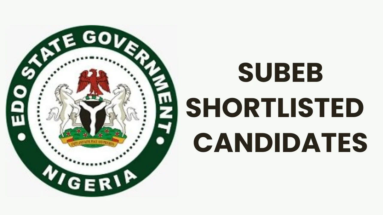 Edo SUBEB Shortlisted Candidates