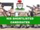 NIS Shortlisted Candidates