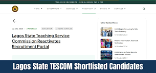download Lagos State TESCOM Shortlisted Candidates