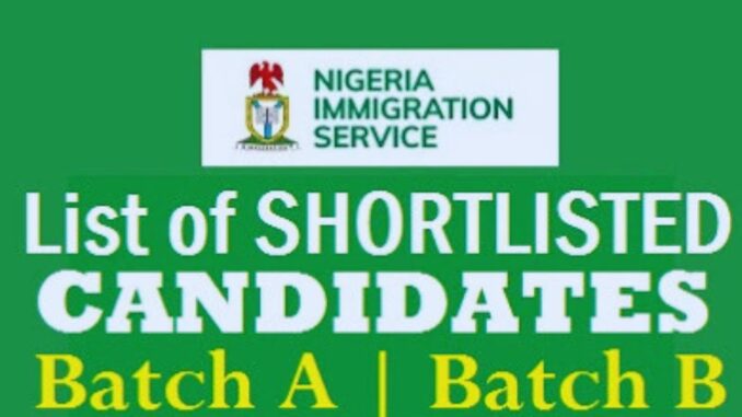 NIS Shortlisted Candidates