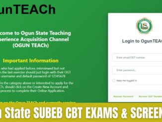Ogun State SUBEB CBT Exams & Screening
