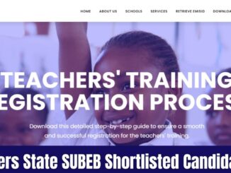 Rivers State SUBEB Shortlisted Candidates