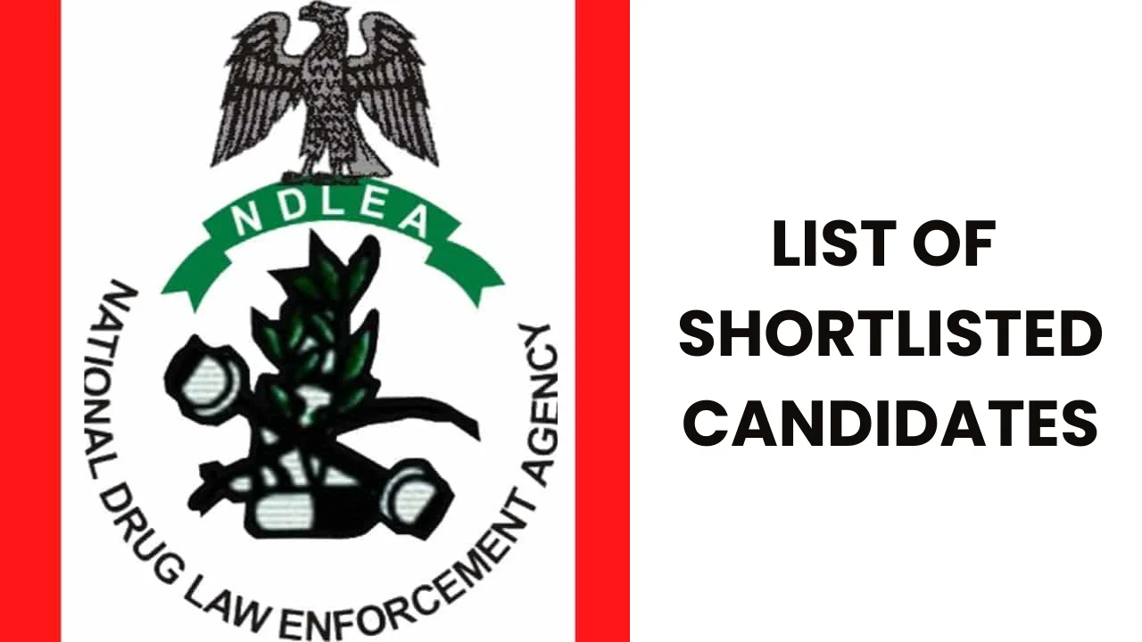 NDLEA Shortlisted Candidates