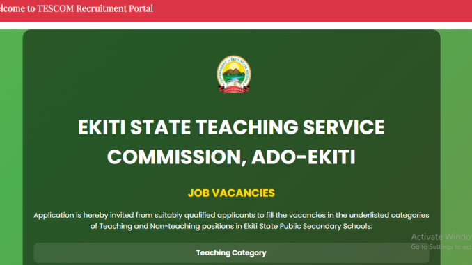 Ekiti State Teachers Recruitment