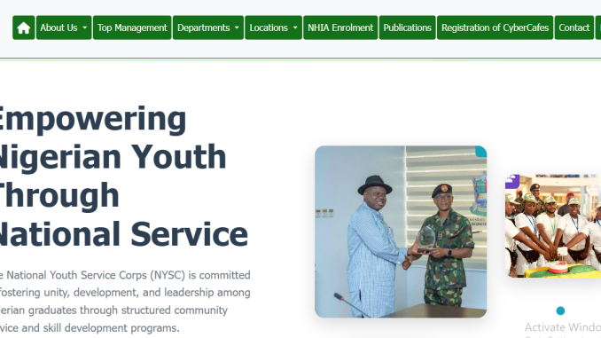NYSC Mobilization Timetable
