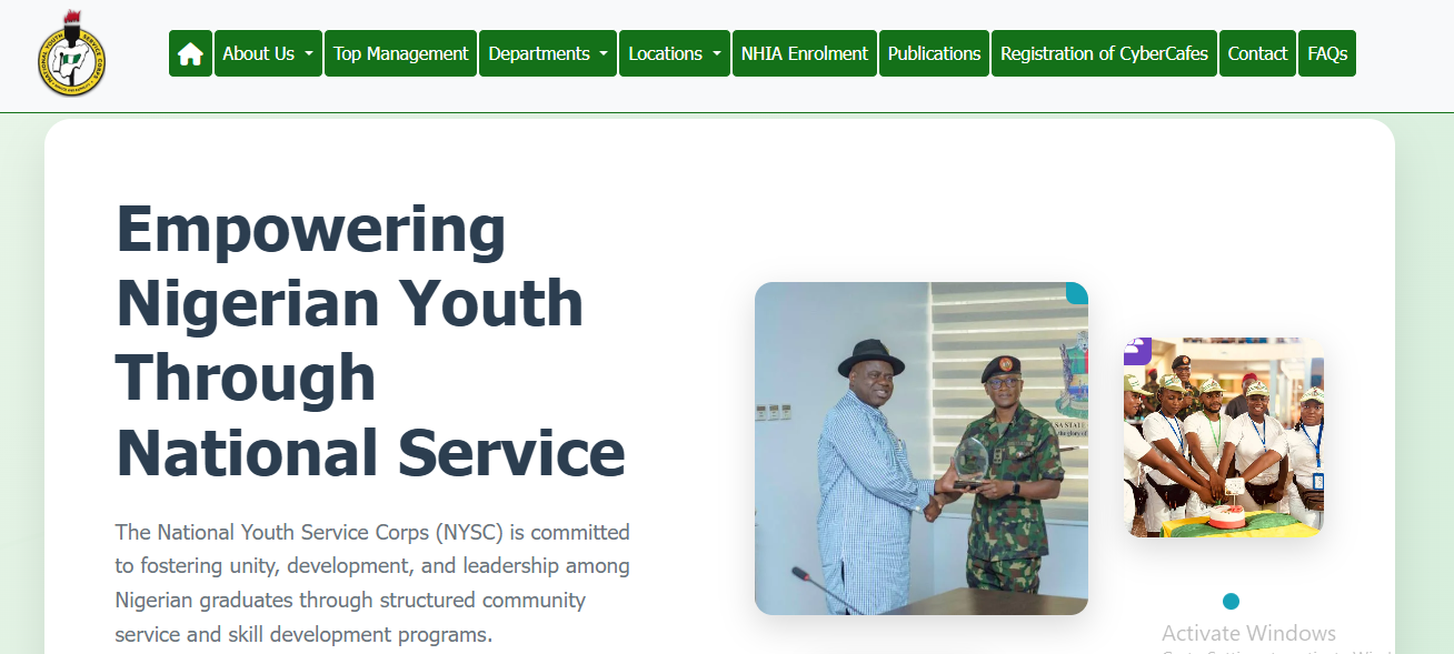 NYSC Mobilization Timetable