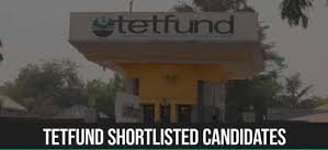 TETFUND Shortlisted Candidates