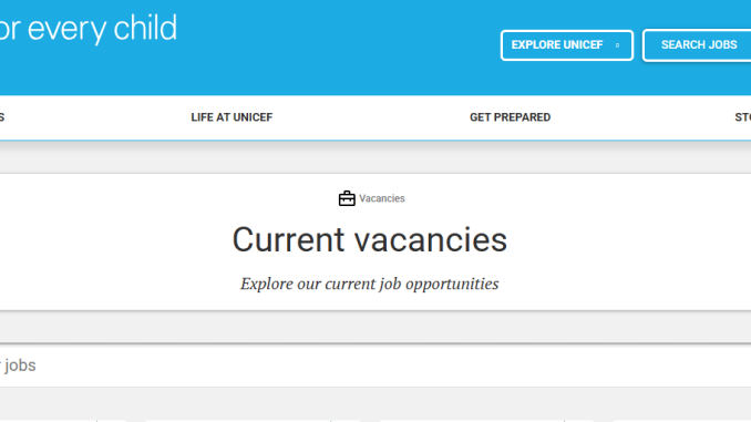 UNICEF Recruitment