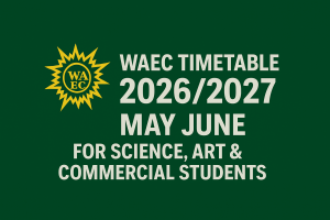 WAEC Timetable 2026